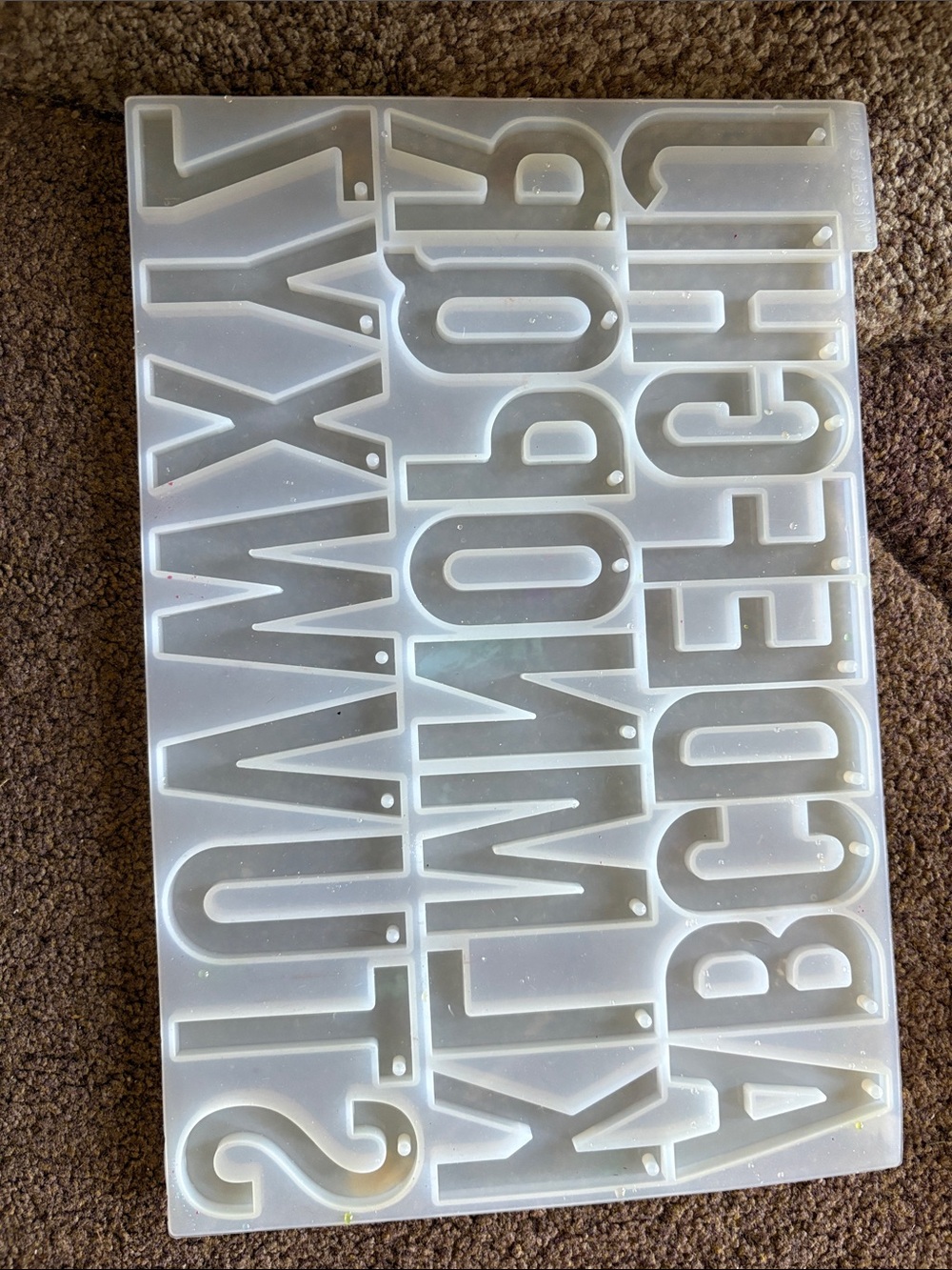 Alphabet Letter Silicone Mold